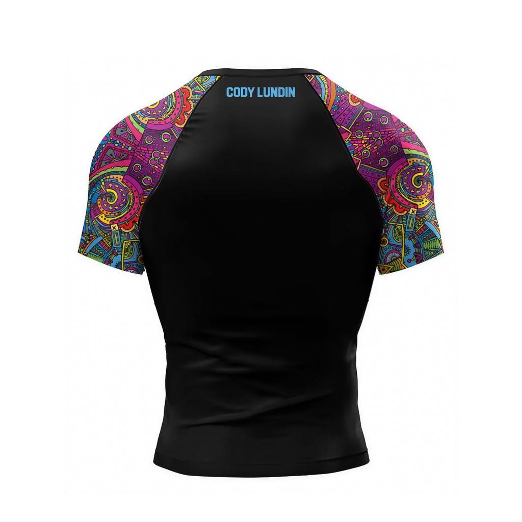 Aztec BJJ rash guard | Compression top for grappling and MMA