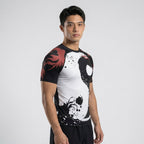 Yin Yang BJJ rash guard | Short Sleeve Compression Top For No - Gi Grappling - BJJ OUTLET