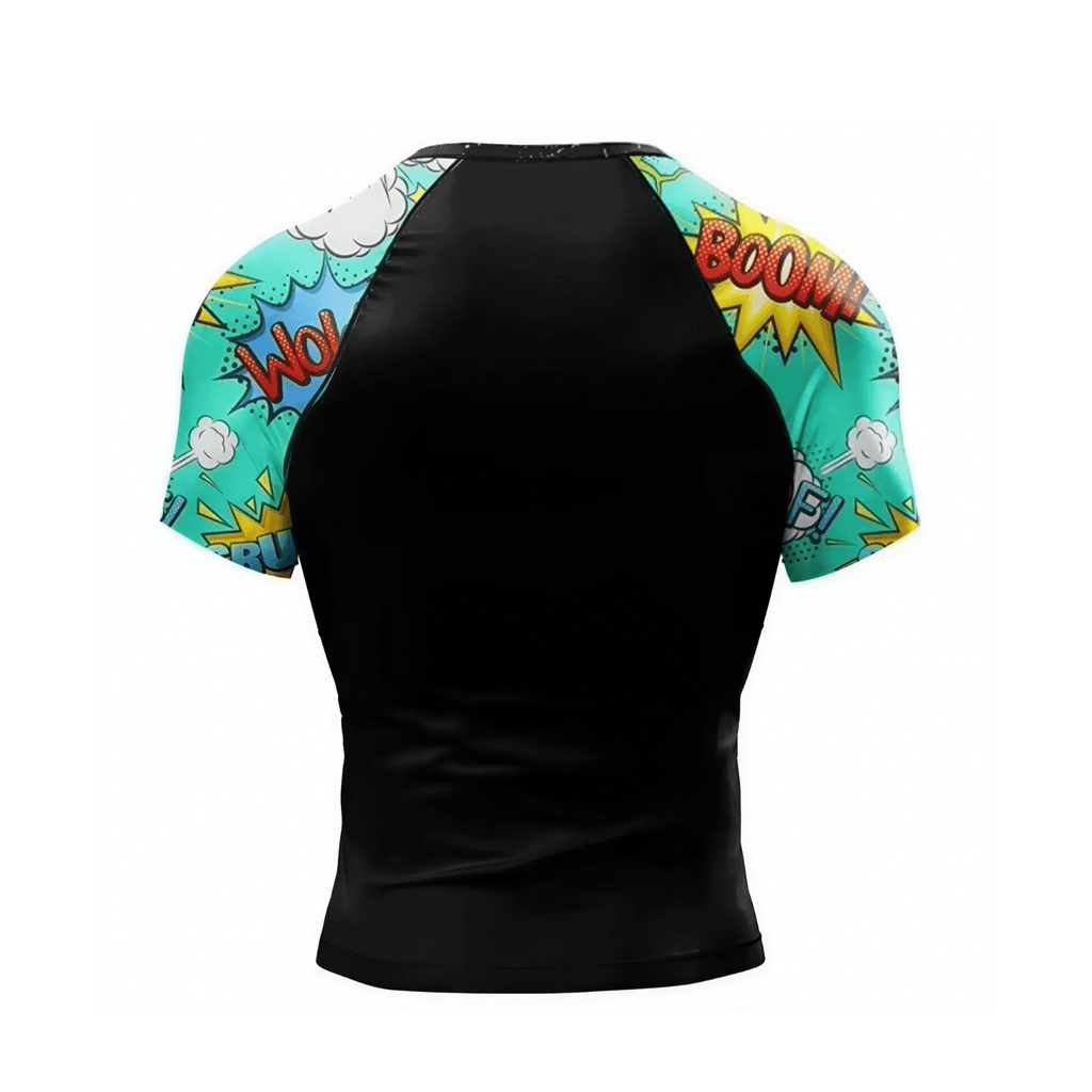 Ka - Pow BJJ rash guard | Short sleeve compression top - BJJ OUTLET