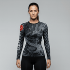 Dragon women's BJJ rash guard | Long sleeve compression top for grappling - BJJ OUTLET