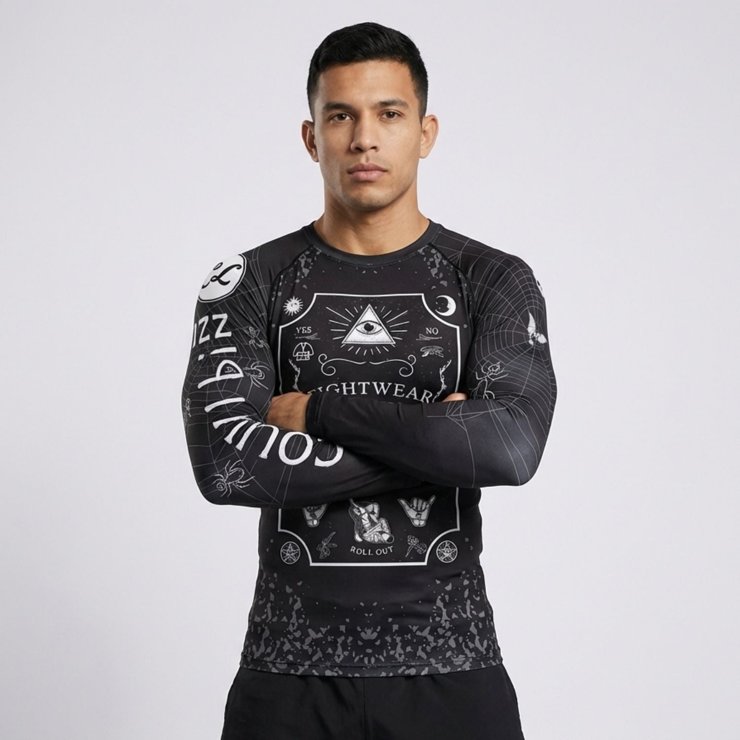 The Eye BJJ rash guard | Long sleeve compression top - BJJ OUTLET