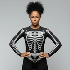 X - Ray women's BJJ rash guard | Long sleeve compression top for grappling - BJJ OUTLET