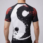 Yin Yang BJJ rash guard | Short Sleeve Compression Top For No - Gi Grappling - BJJ OUTLET
