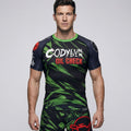 BJJ Rash Guard Short Sleeve - Oil Check - No - Gi Jiu Jitsu & MMA Compression Top - BJJ OUTLET