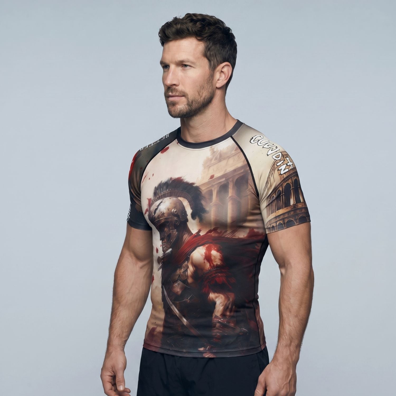 The Spartan BJJ rash guard | Compression top for grappling - BJJ OUTLET
