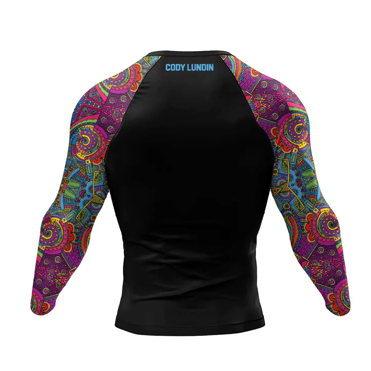 Aztec BJJ Rash Guard | Long Sleeve Compression Top For No-Gi Grappling