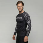 Shadow Bloom BJJ rash guard | Long sleeve compression top for grappling - BJJ OUTLET