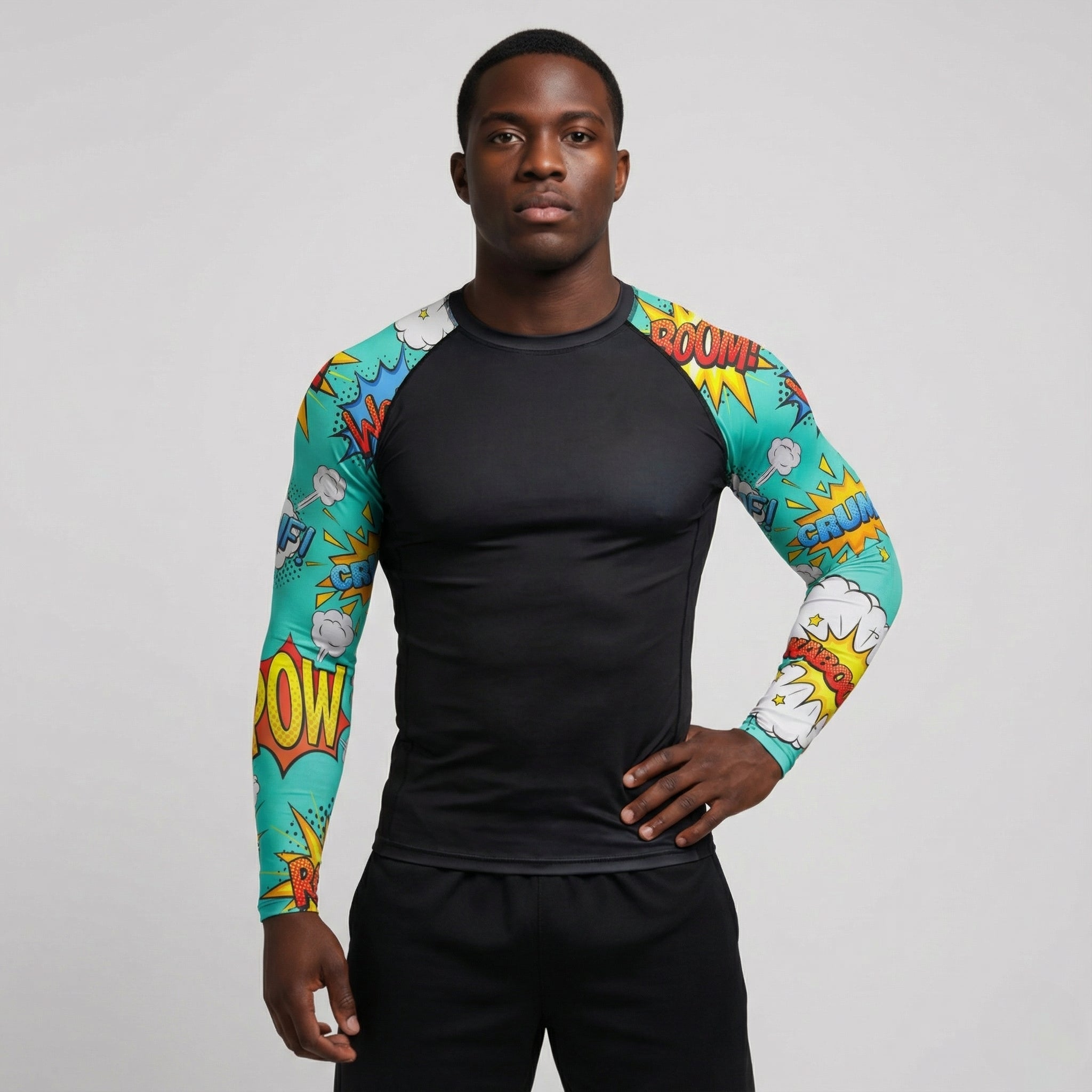 Ka-Pow BJJ rash guard | Long sleeve compression top