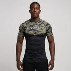 Camo BJJ rash guard | Compression top for grappling - BJJ OUTLET