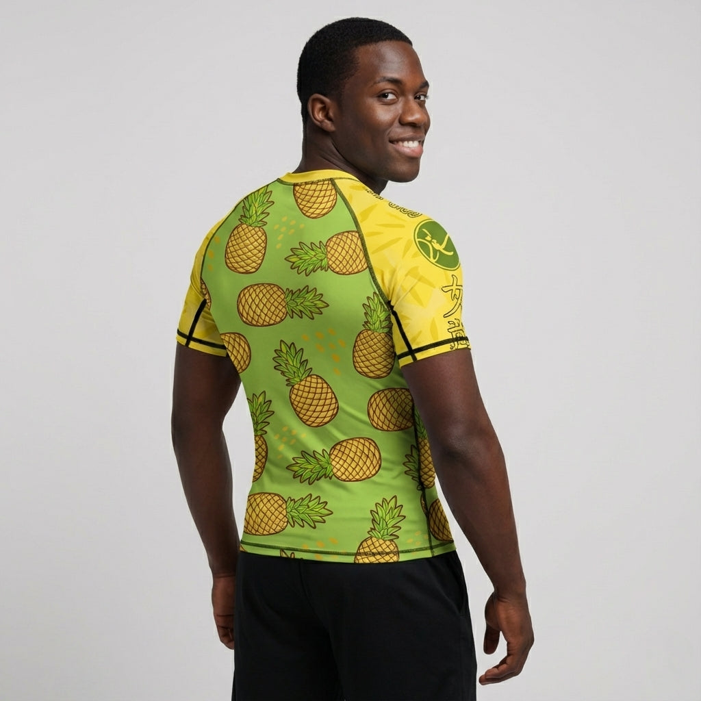 Pineapple BJJ rash guard | Short sleeve compression top