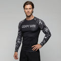 Shadow Bloom BJJ rash guard | Long sleeve compression top for grappling - BJJ OUTLET
