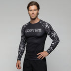 Shadow Bloom BJJ rash guard | Long sleeve compression top for grappling - BJJ OUTLET