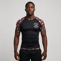 Red Koi BJJ rash guard | Short sleeve compression top for grappling - BJJ OUTLET