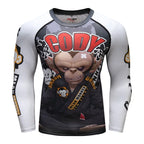 Mean Monkey BJJ rash guard | Long sleeve compression top for grappling