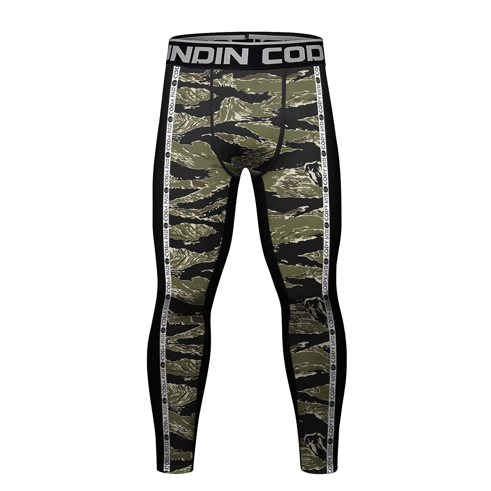 BJJ Spats - Camo - Men's No - Gi Jiu Jitsu Compression Grappling Tights - BJJ OUTLET