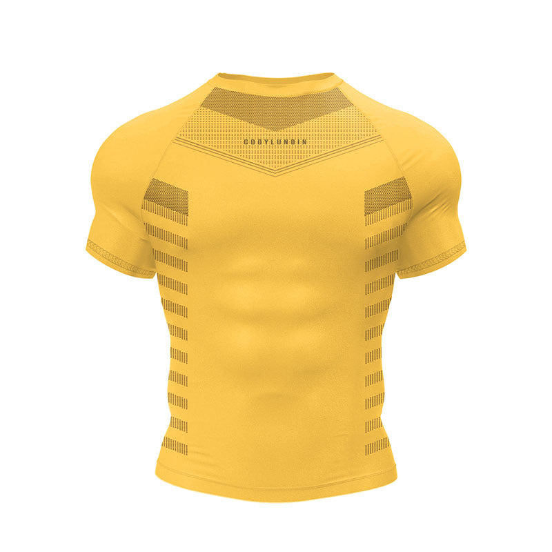 Performance BJJ Rash Guard | Short Sleeve Compression Top For No-Gi Grappling