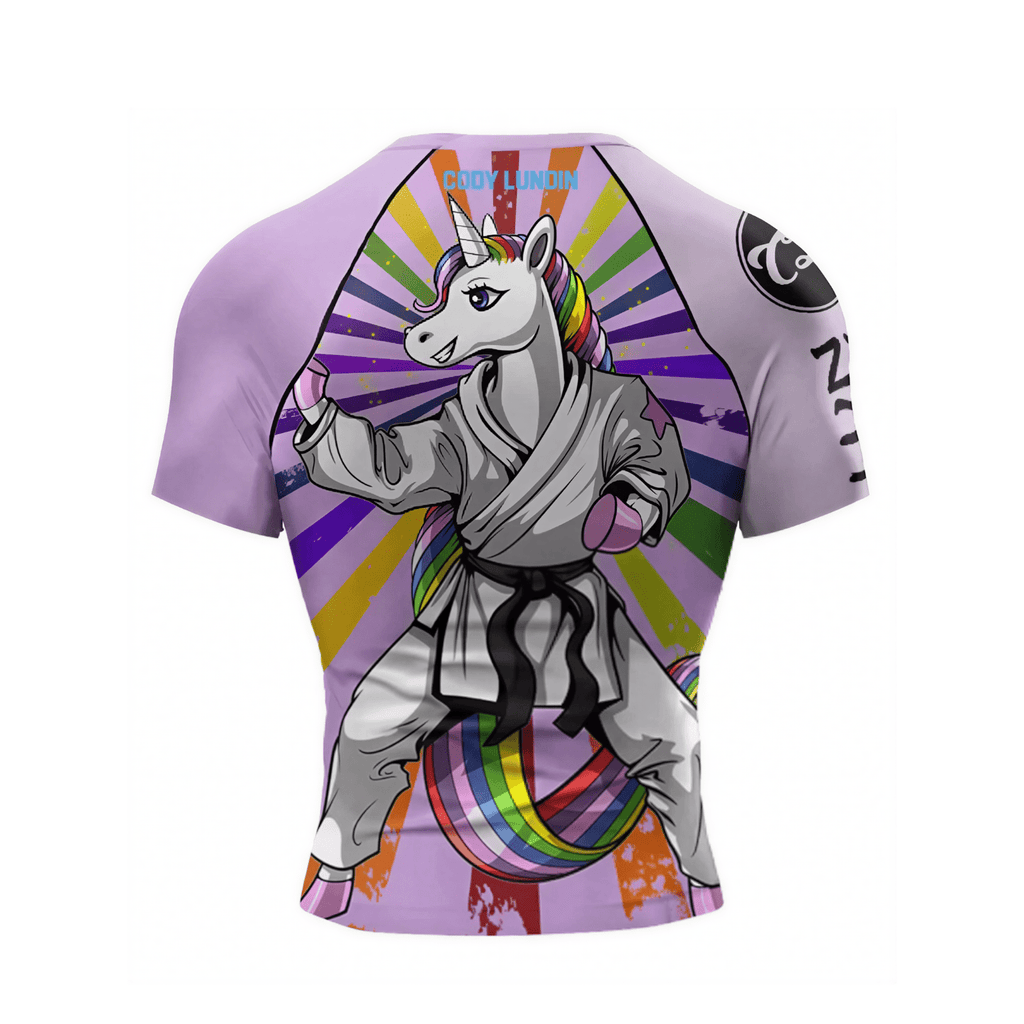 Pink Pony BJJ rash guard | Compression top for grappling - BJJ OUTLET