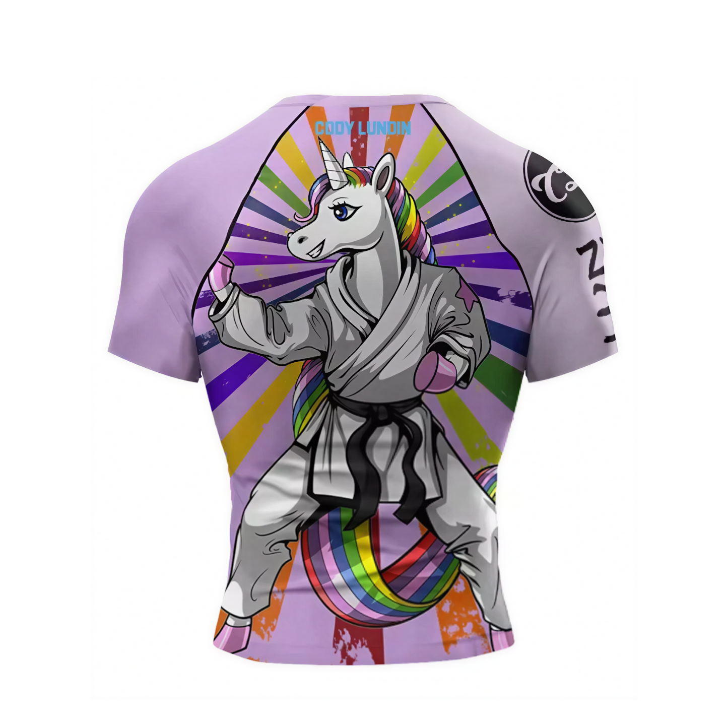 Pink Pony BJJ rash guard | Compression top for grappling