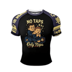 No Taps BJJ Rash Guard | Short Sleeve Compression Top For No - Gi Grappling - BJJ OUTLET