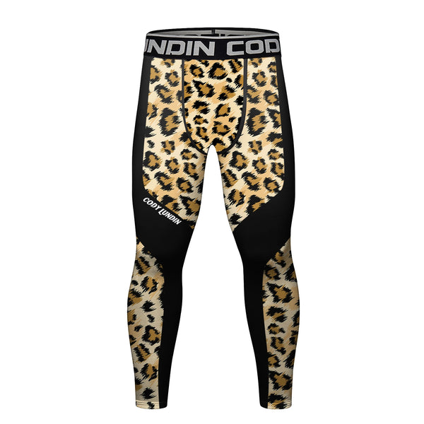 Leopard grappling spats | Compression tights for BJJ, MMA & no - gi - BJJ OUTLET