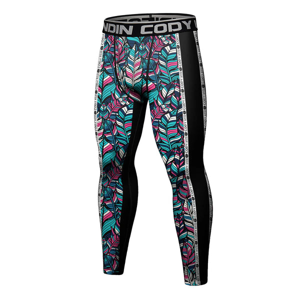 Floral grappling spats | Compression tights for BJJ, MMA & no - gi - BJJ OUTLET