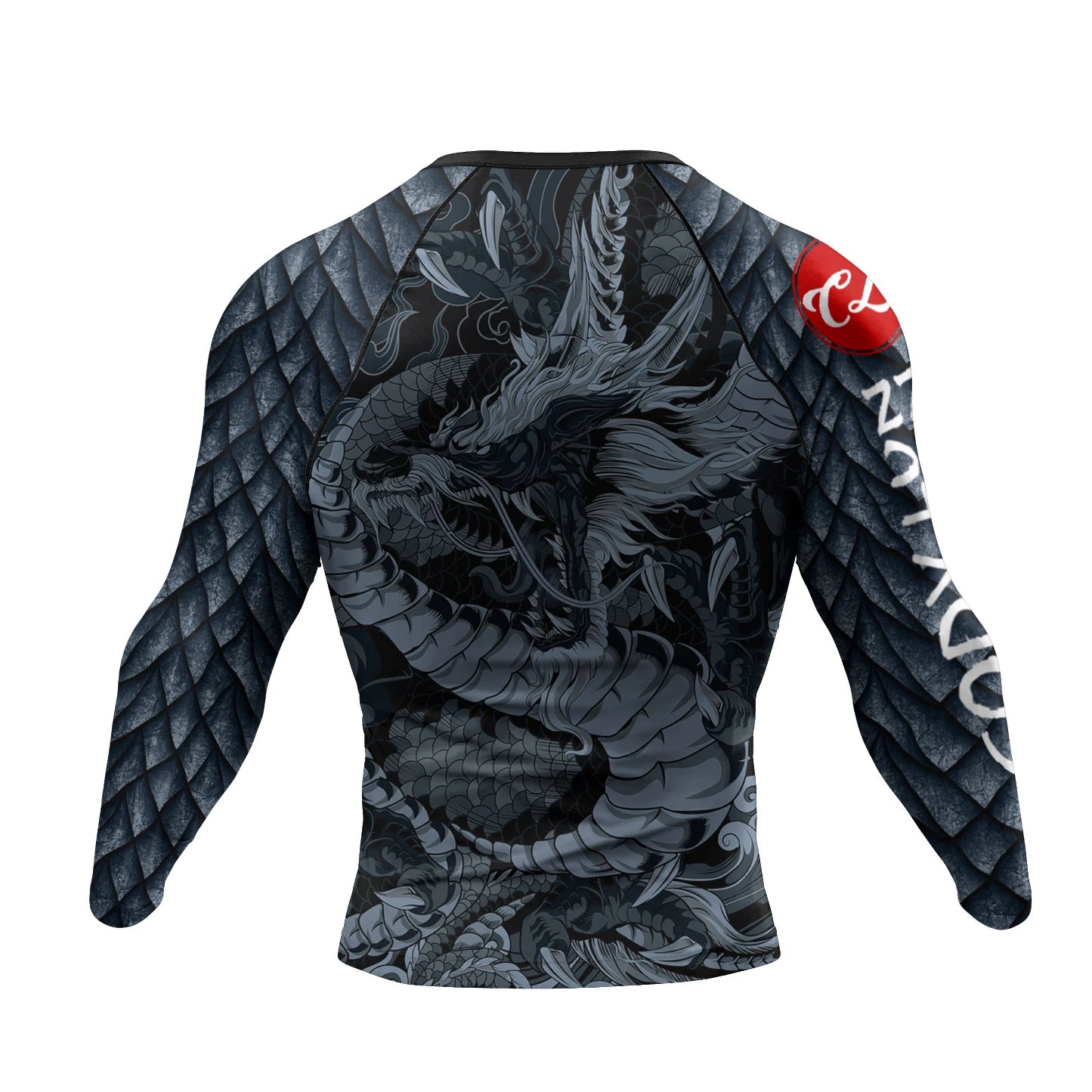 Dragon BJJ Rash Guard | Long Sleeve Compression Top For No - Gi Grappling - BJJ OUTLET