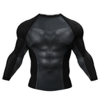 Black BJJ rash guard | Long sleeve compression top