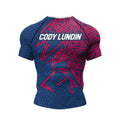 Pink & Blue BJJ rash guard | Performance edition - BJJ OUTLET