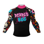 Deadly Hugs BJJ Rash guard | Long sleeve compression top for BJJ & no - gi grappling - BJJ OUTLET