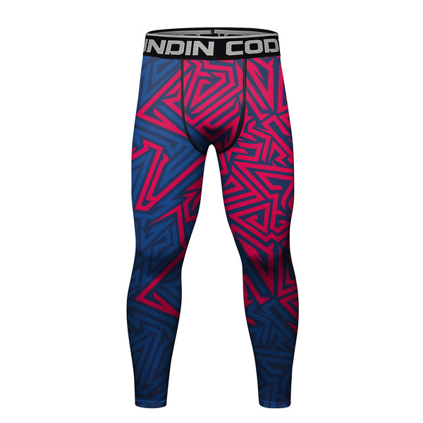 Pink & Blue grappling spats | Compression tights for no - gi, MMA & BJJ - BJJ OUTLET