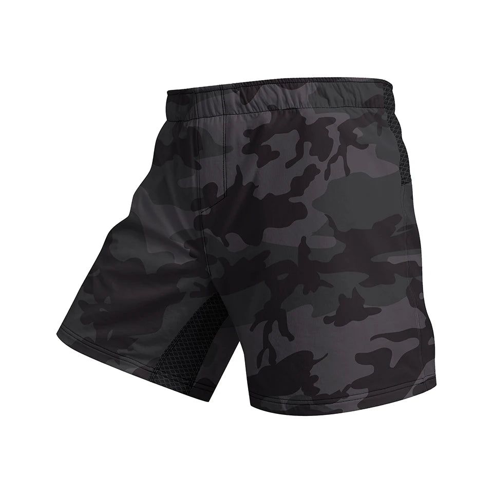 Black Camo Grappling Shorts | No-Gi BJJ & MMA Training Shorts