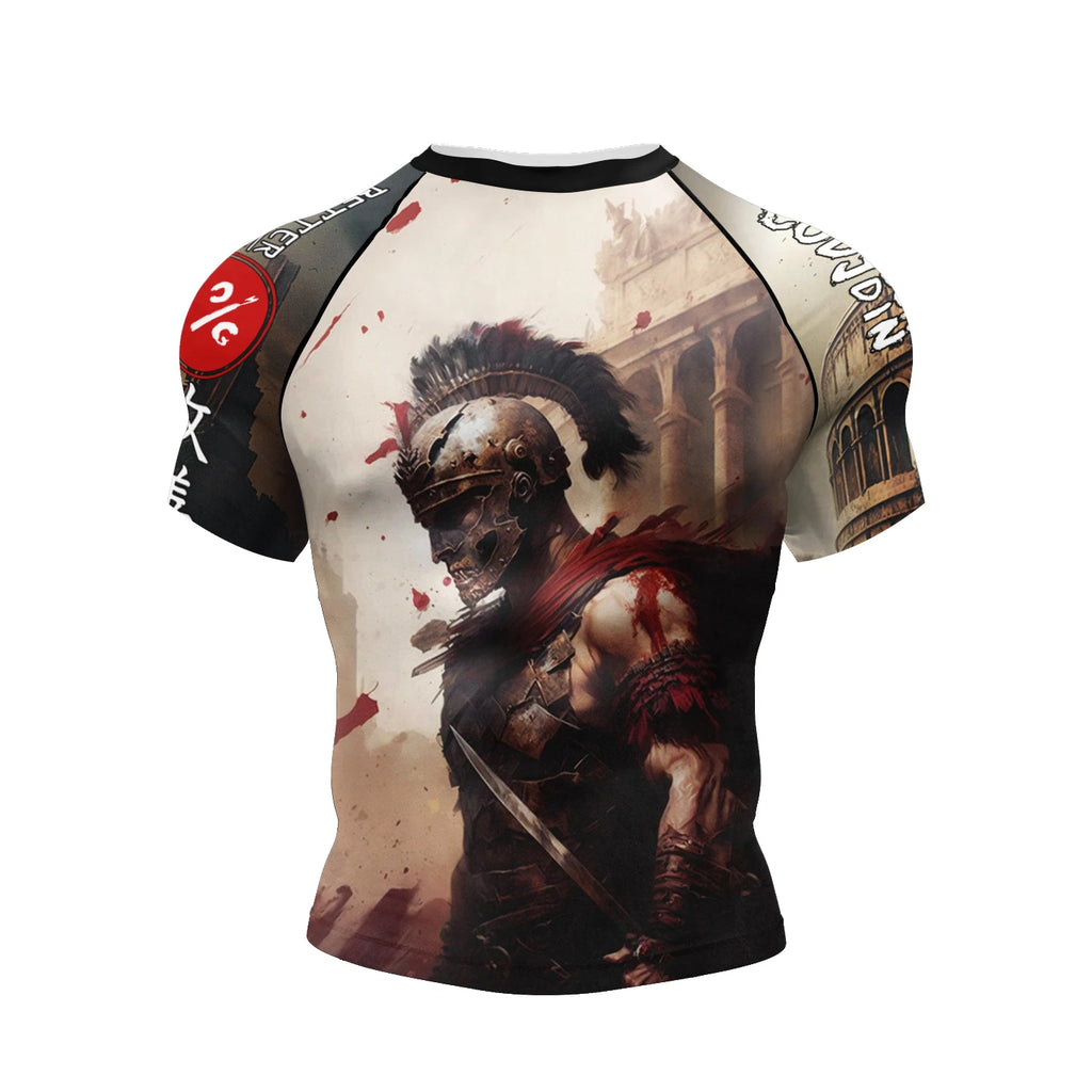 The Spartan BJJ rash guard | Compression top for grappling - BJJ OUTLET