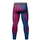 Pink & Blue grappling spats | Compression tights for no-gi, MMA & BJJ