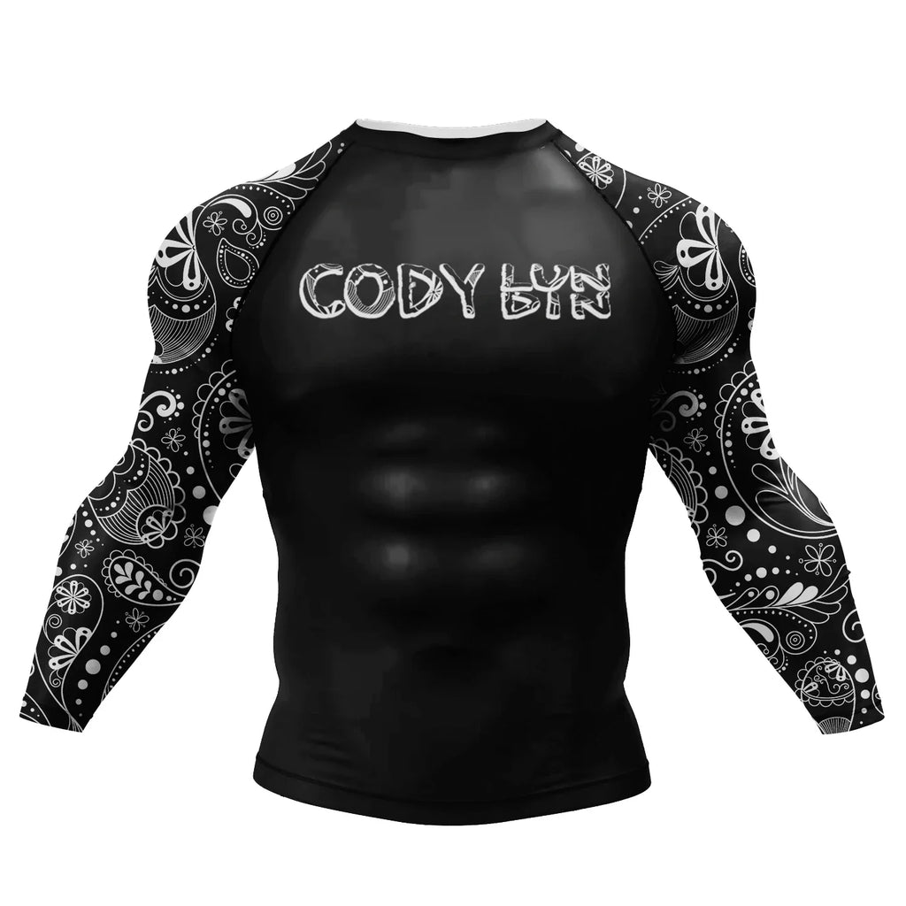 Shadow Bloom BJJ rash guard | Long sleeve compression top for grappling - BJJ OUTLET