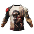 The Spartan BJJ rash guard | Long sleeve BJJ compression shirt - BJJ OUTLET