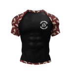 Red Koi BJJ rash guard | Short sleeve compression top for grappling