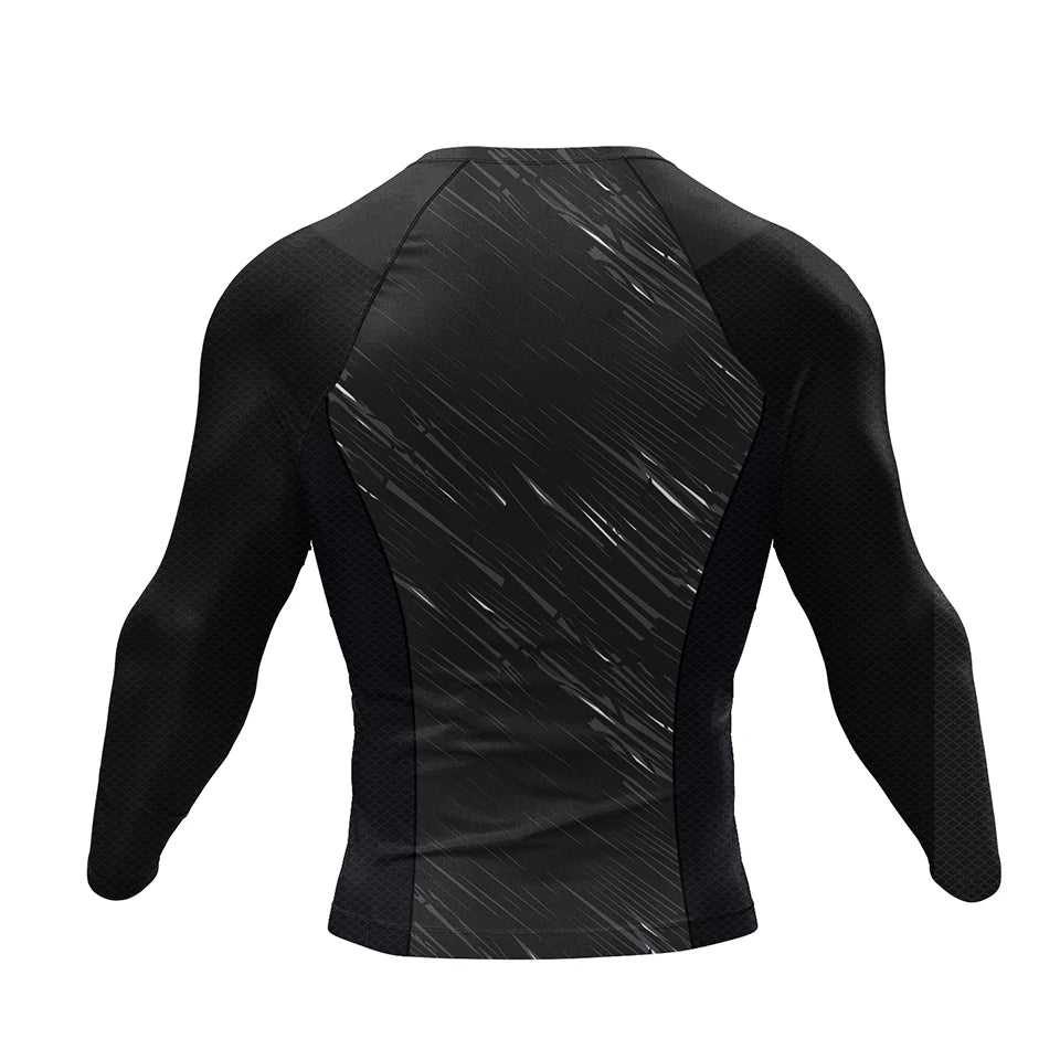 Black-Out BJJ rash guard | Long sleeve compression top for grappling