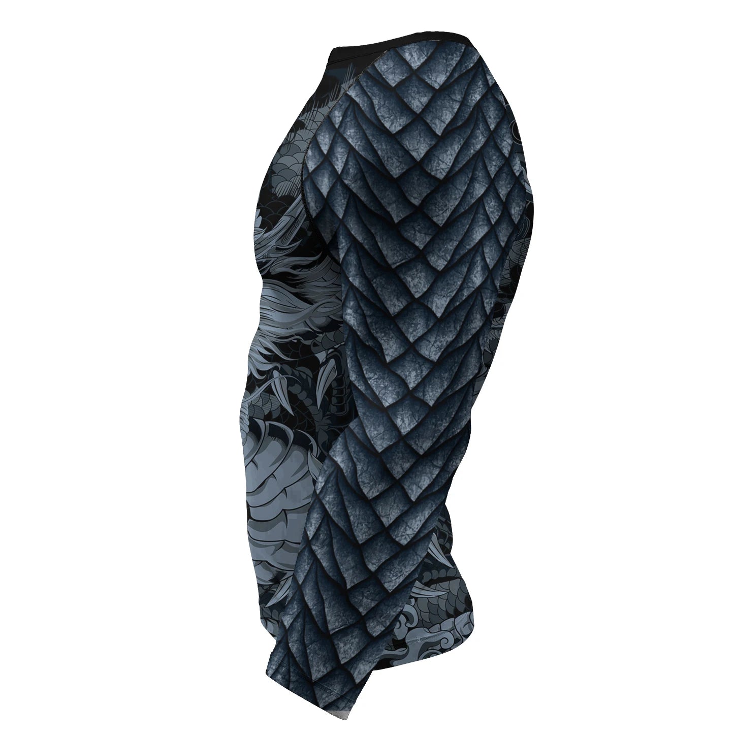Dragon BJJ Rash Guard | Long Sleeve Compression Top For No - Gi Grappling - BJJ OUTLET