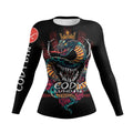Queen Cobra BJJ women’s rash guard | Long sleeve compression shirt for grappling - BJJ OUTLET
