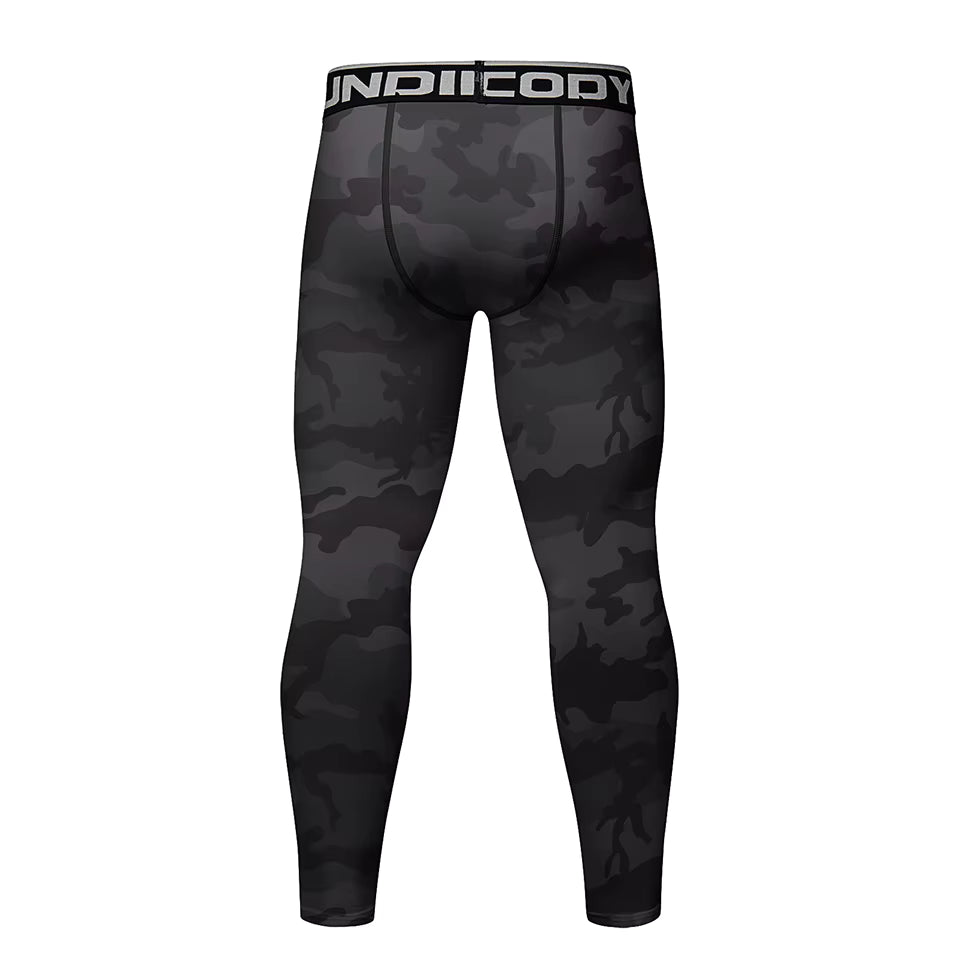 Black Camo BJJ Spats | Compression Tights For No-Gi Grappling