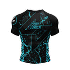 Neon BJJ rash guard | Short sleeve performance top - BJJ OUTLET