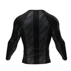 Black BJJ rash guard | Long sleeve compression top