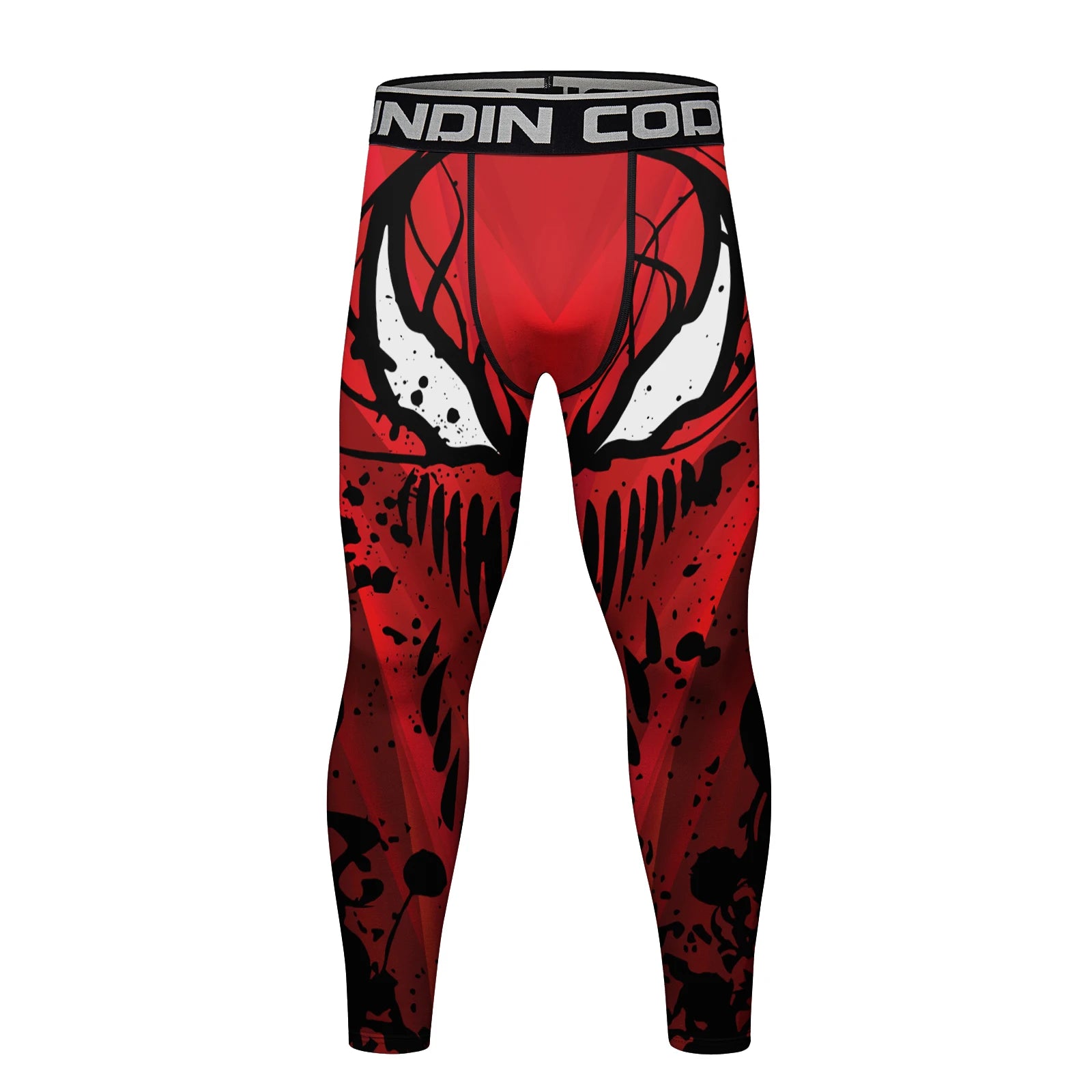 BJJ Spats - Red Symbiote - Men's No - Gi Jiu Jitsu Compression Grappling Tights - BJJ OUTLET
