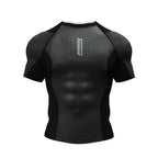 Obsidian Flow BJJ rash guard | Short sleeve compression top for BJJ, MMA & grappling