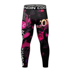 Neon Skull BJJ Spats | Compression Tights For No - Gi Grappling - BJJ OUTLET