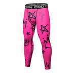 Pink Graffiti grappling spats | Compression tights for BJJ, MMA & no-gi