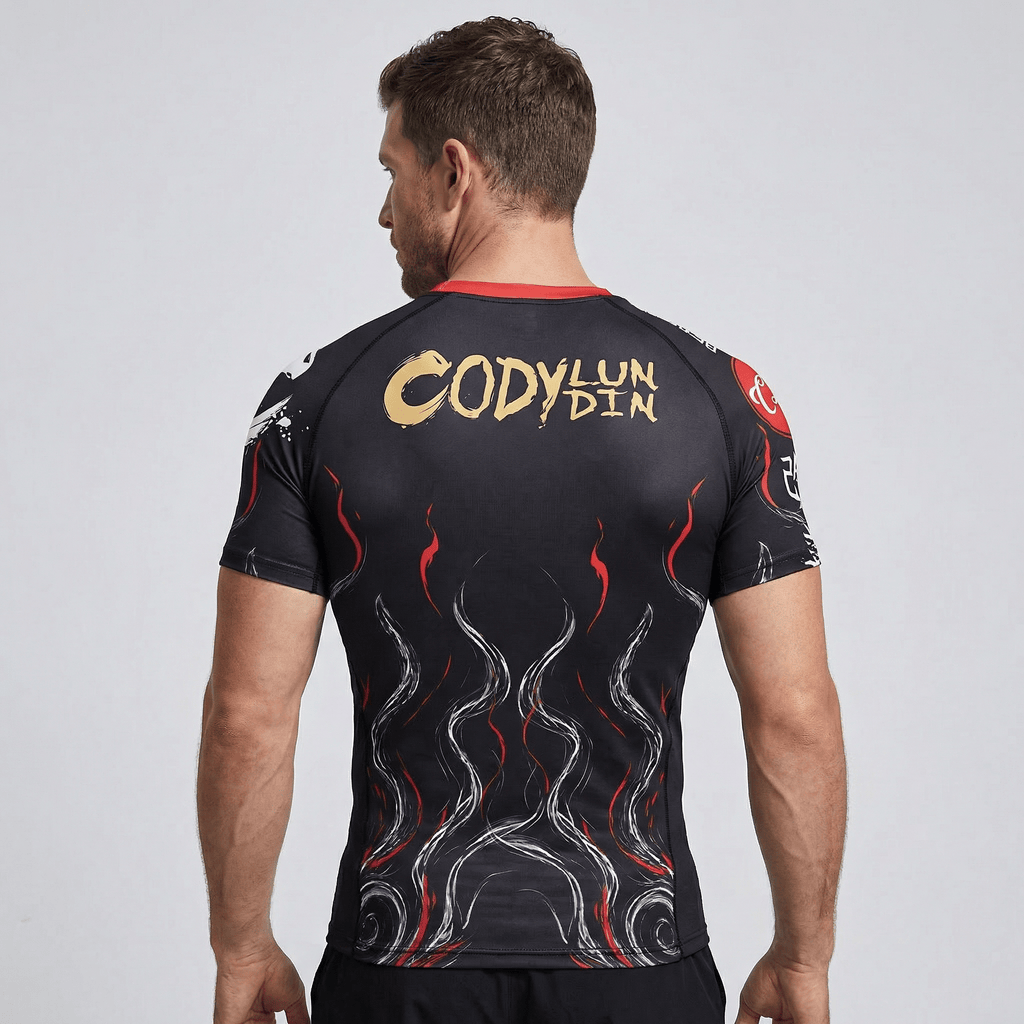 Joker Skull BJJ Rash Guard | Short Sleeve Compression Top For No - Gi Grappling - BJJ OUTLET