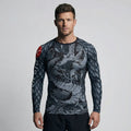 Dragon BJJ Rash Guard | Long Sleeve Compression Top For No - Gi Grappling - BJJ OUTLET