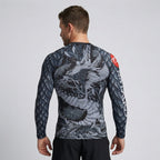 Dragon BJJ Rash Guard | Long Sleeve Compression Top For No - Gi Grappling - BJJ OUTLET