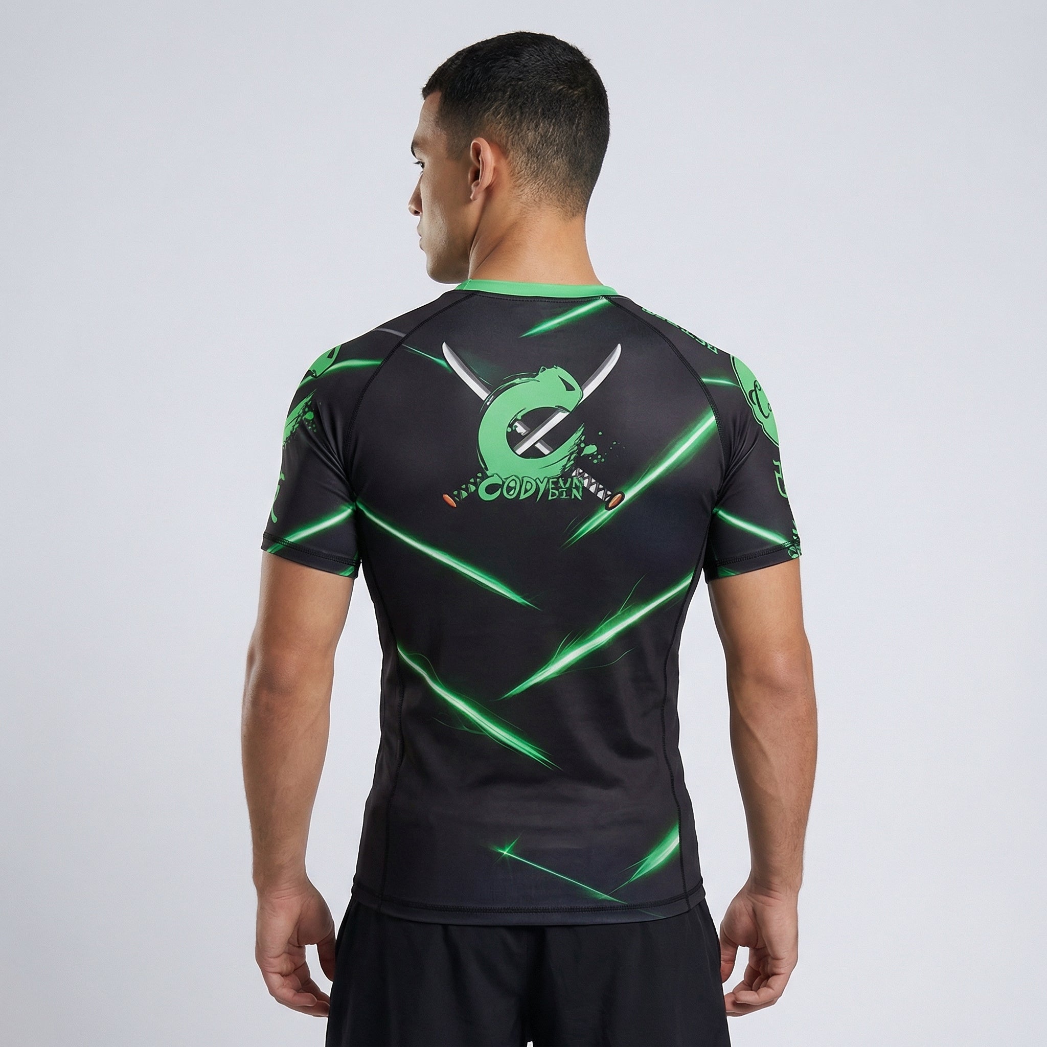 Katana Core BJJ Rash Guard | Short Sleeve Compression Top For No - Gi Grappling - BJJ OUTLET